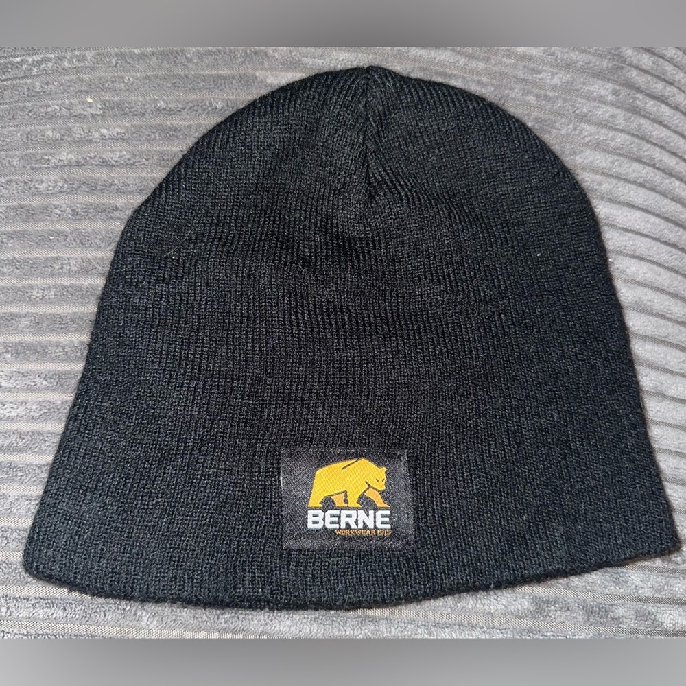 Geoffrey Beene Black Knit Beanie